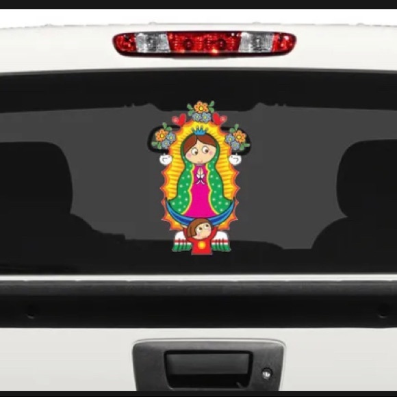 Virgen de Guadalupe Cartoon Decal Car Window Laptop Vinyl Sticker Virgin Mary - Picture 2 of 2